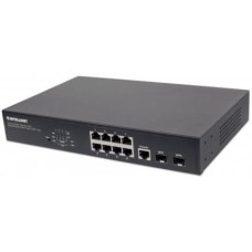 A Administrable Gigabit Ethernet de 8 puertos PoE+ con 2 puertos1
